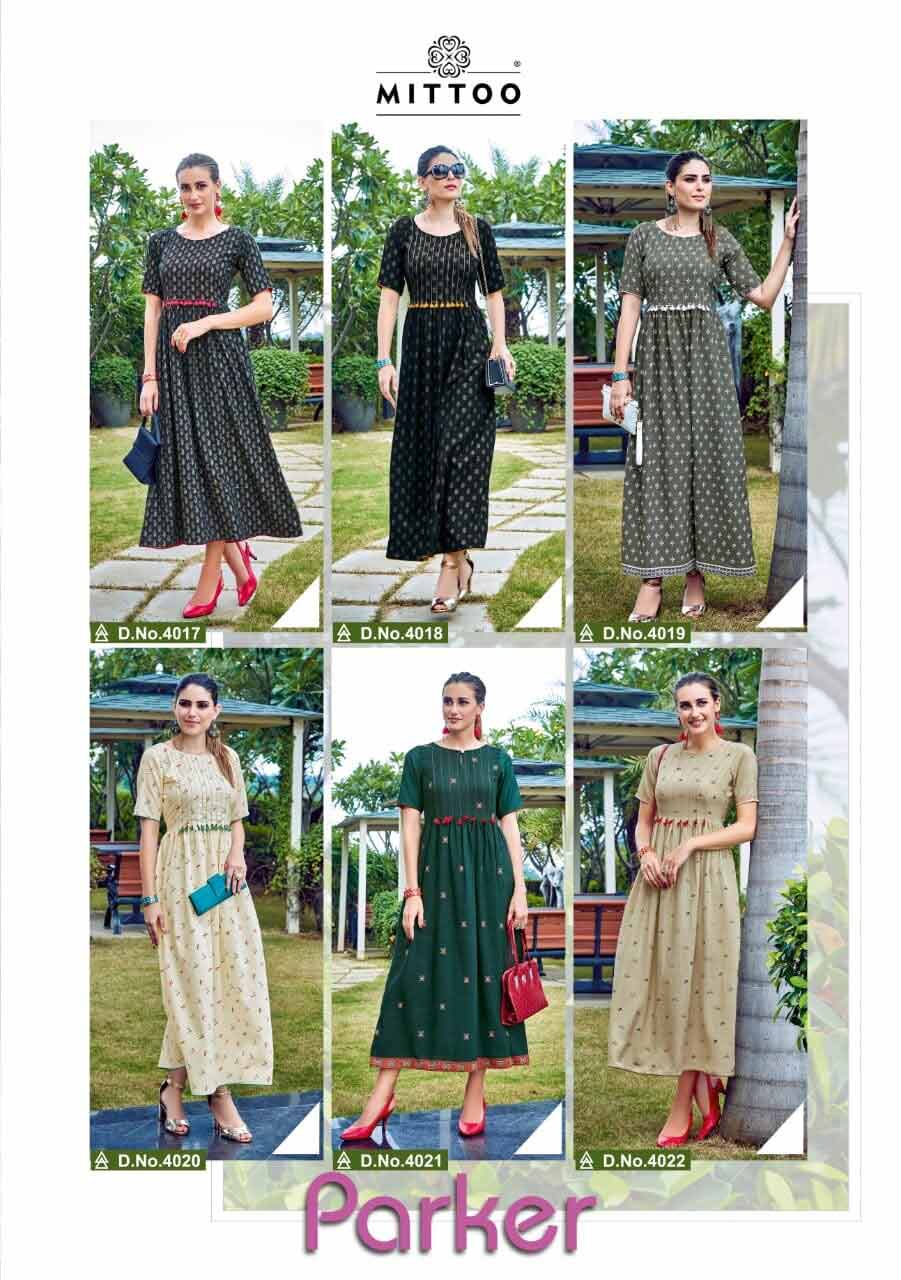 Mittoo Parker Wholesale Kurti Garment Catalog Mittoo Parker Wholesale Kurti Garment Catalog
