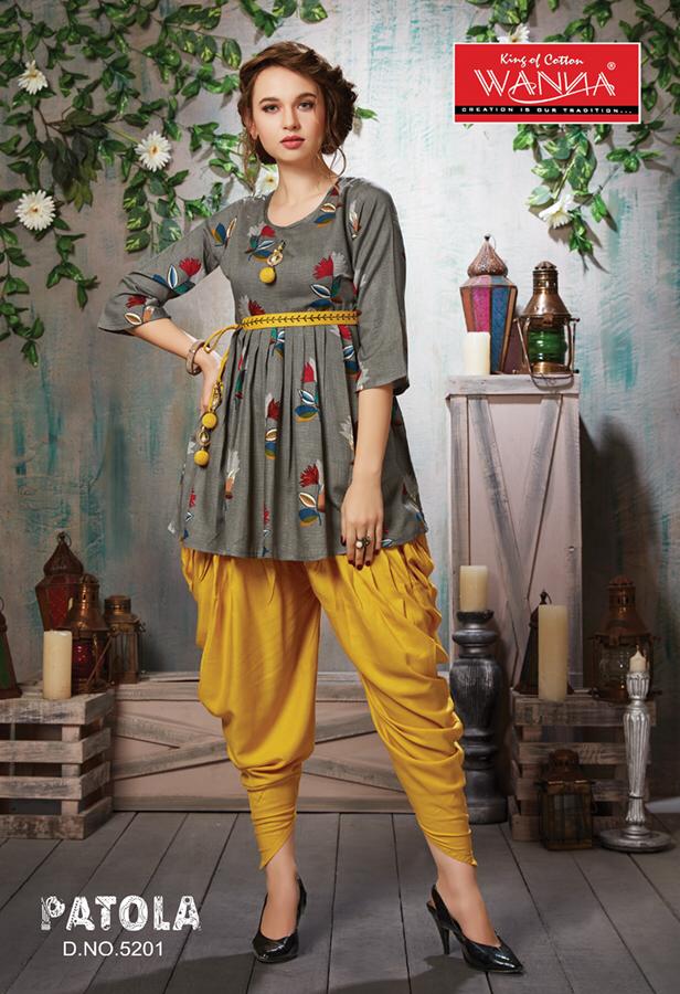 Patola Wanna Designer Dhoti Kurti Catalog Patola Wanna Designer Dhoti Kurti Catalog