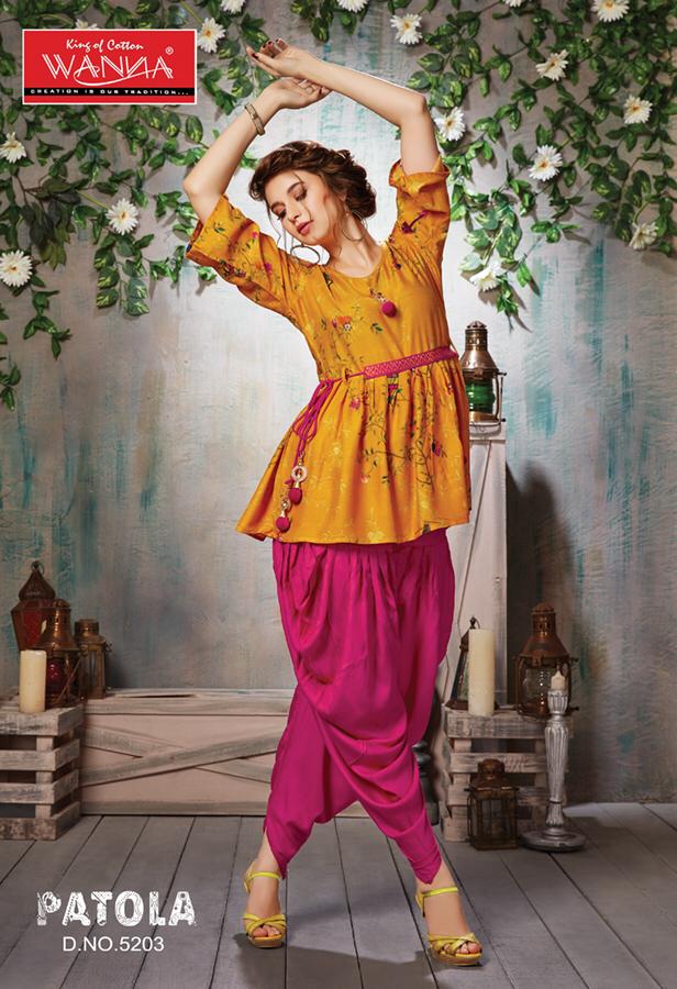 Patola Wanna Designer Dhoti Kurti Catalog Patola Wanna Designer Dhoti Kurti Catalog