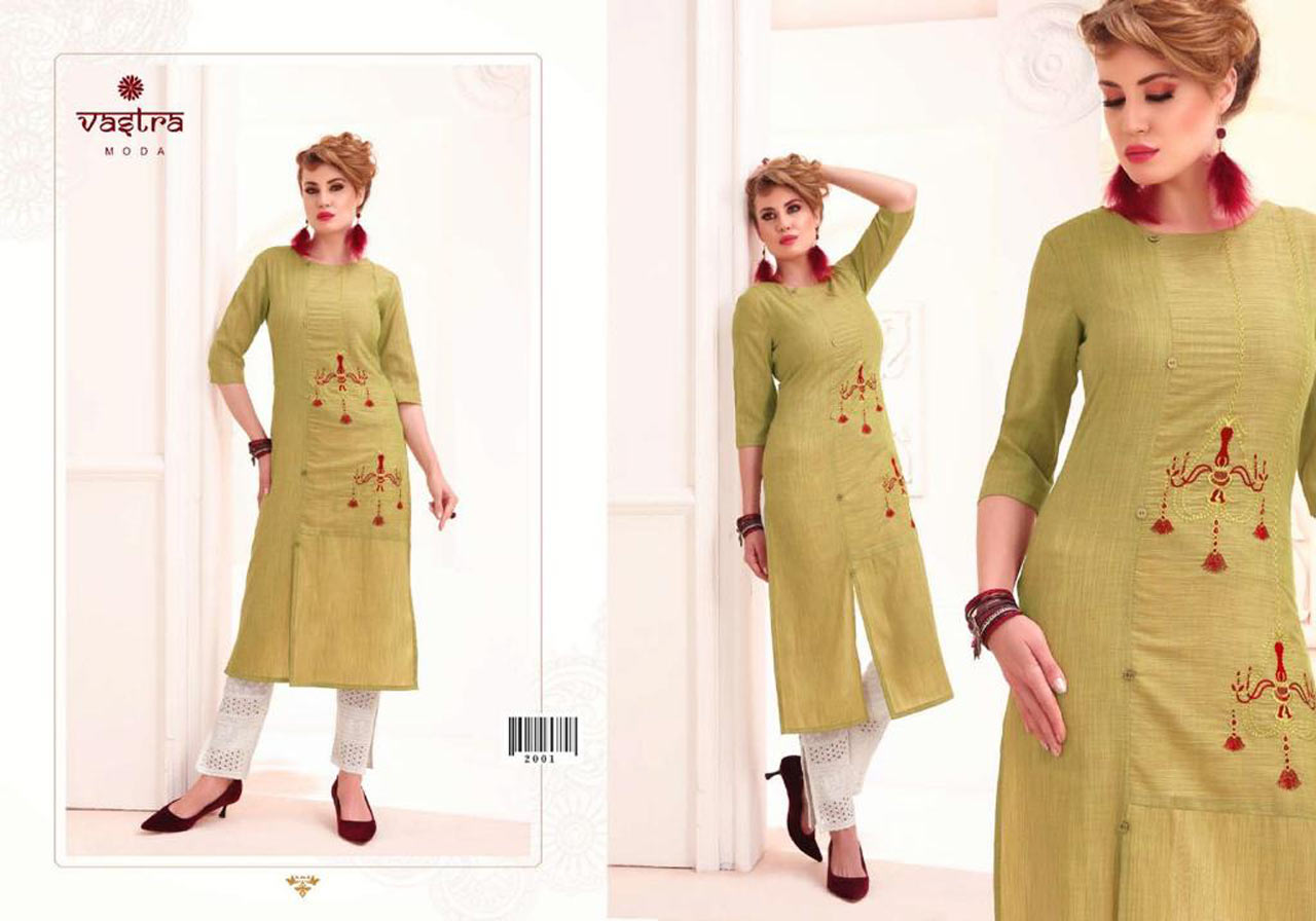 Vastra Moda Pearl Embroidered Wholesale Kurti Vastra Moda Pearl Embroidered Wholesale Kurti