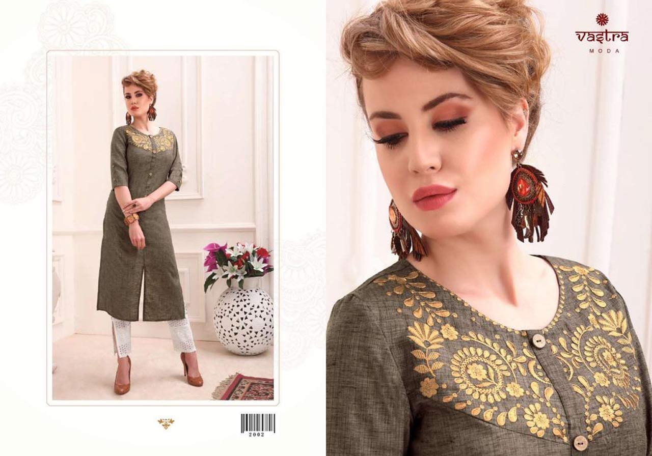Vastra Moda Pearl Embroidered Wholesale Kurti Vastra Moda Pearl Embroidered Wholesale Kurti