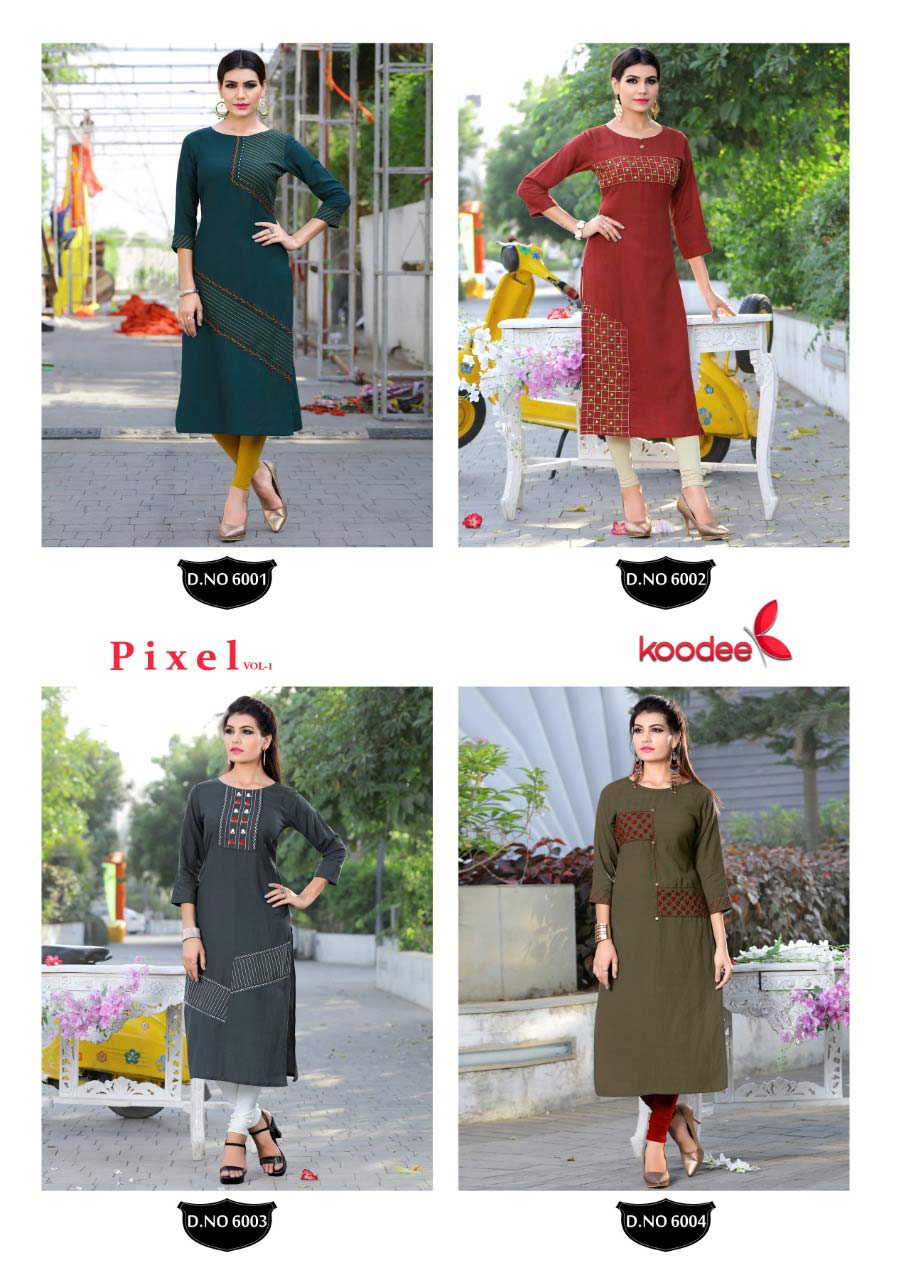 Pixel Koodee Cotton Linen Straight Wholesale Kurtis Pixel Koodee Cotton Linen Straight Wholesale Kurtis