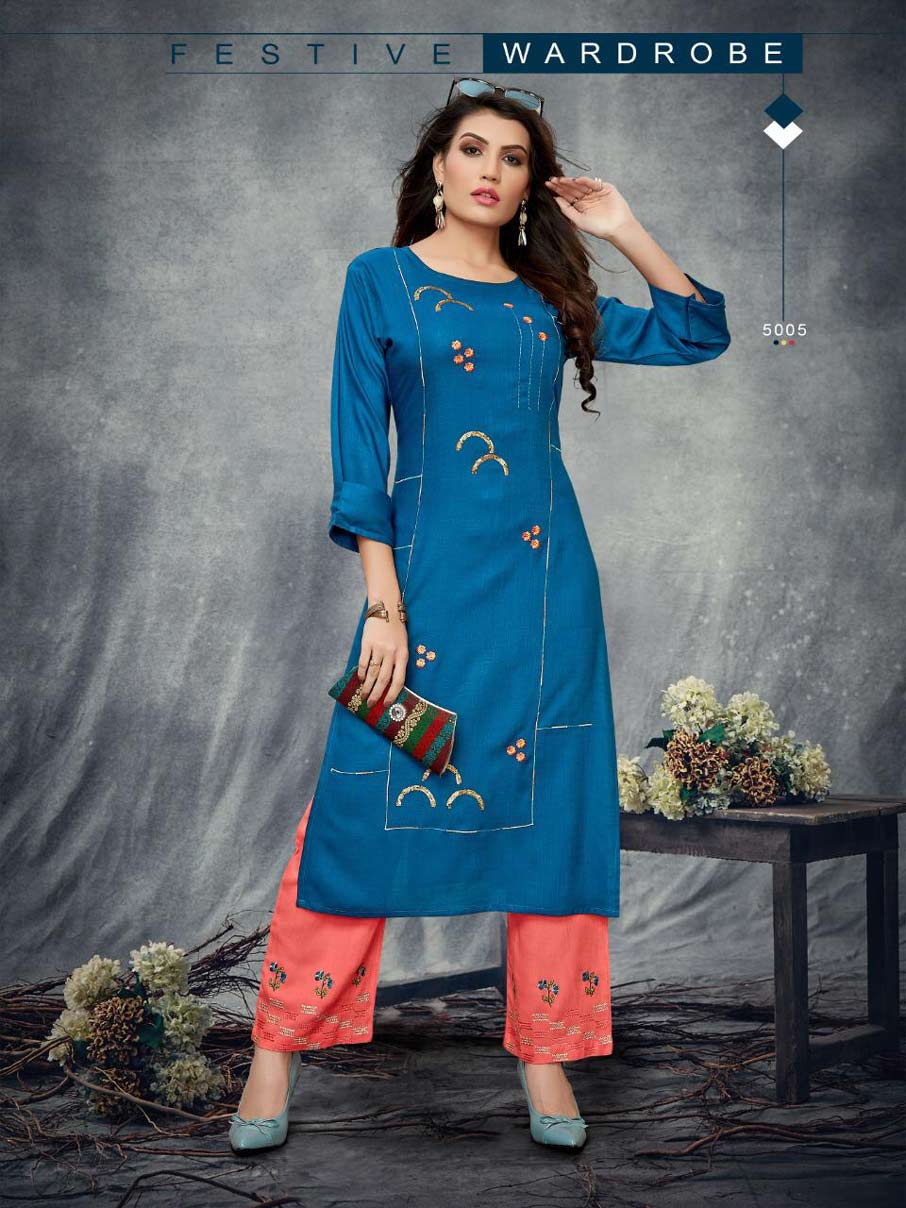 Praise Banwery Embroidery Palazzo Kurti Suppliers Praise Banwery Embroidery Palazzo Kurti Suppliers