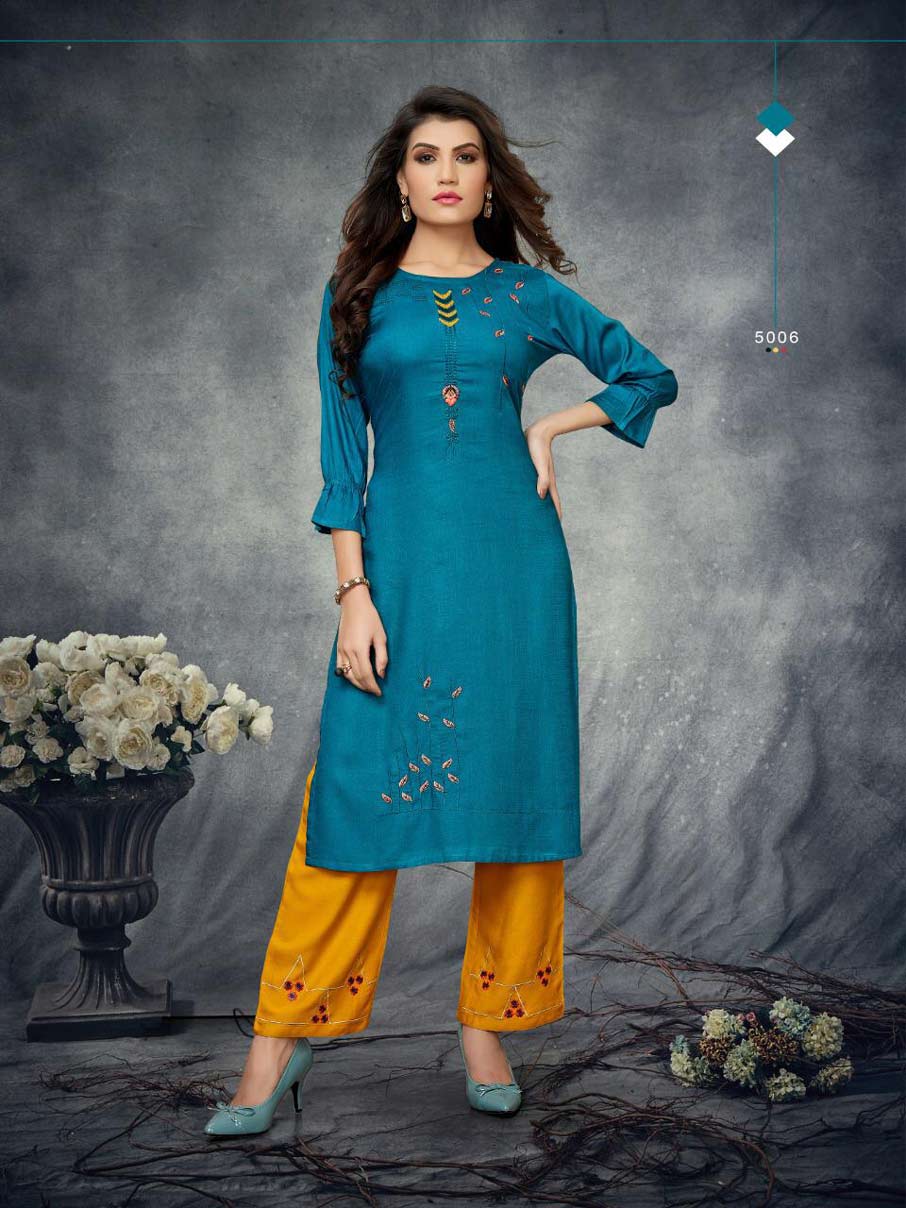 Praise Banwery Embroidery Palazzo Kurti Suppliers Praise Banwery Embroidery Palazzo Kurti Suppliers