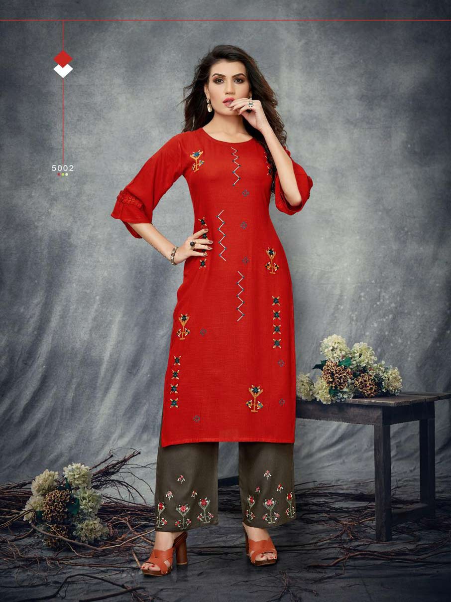 Praise Banwery Embroidery Palazzo Kurti Suppliers Praise Banwery Embroidery Palazzo Kurti Suppliers