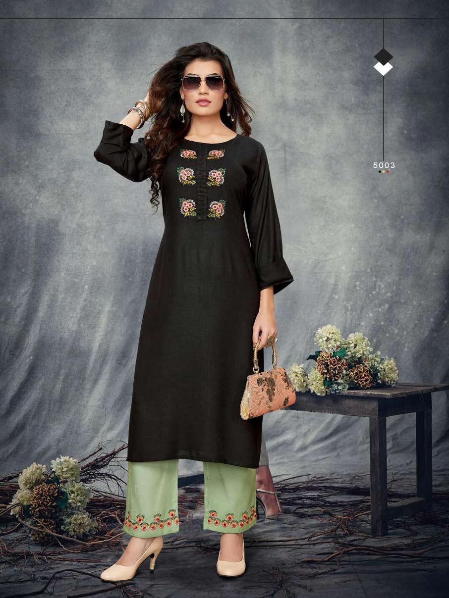 Praise Banwery Embroidery Palazzo Kurti Suppliers Praise Banwery Embroidery Palazzo Kurti Suppliers