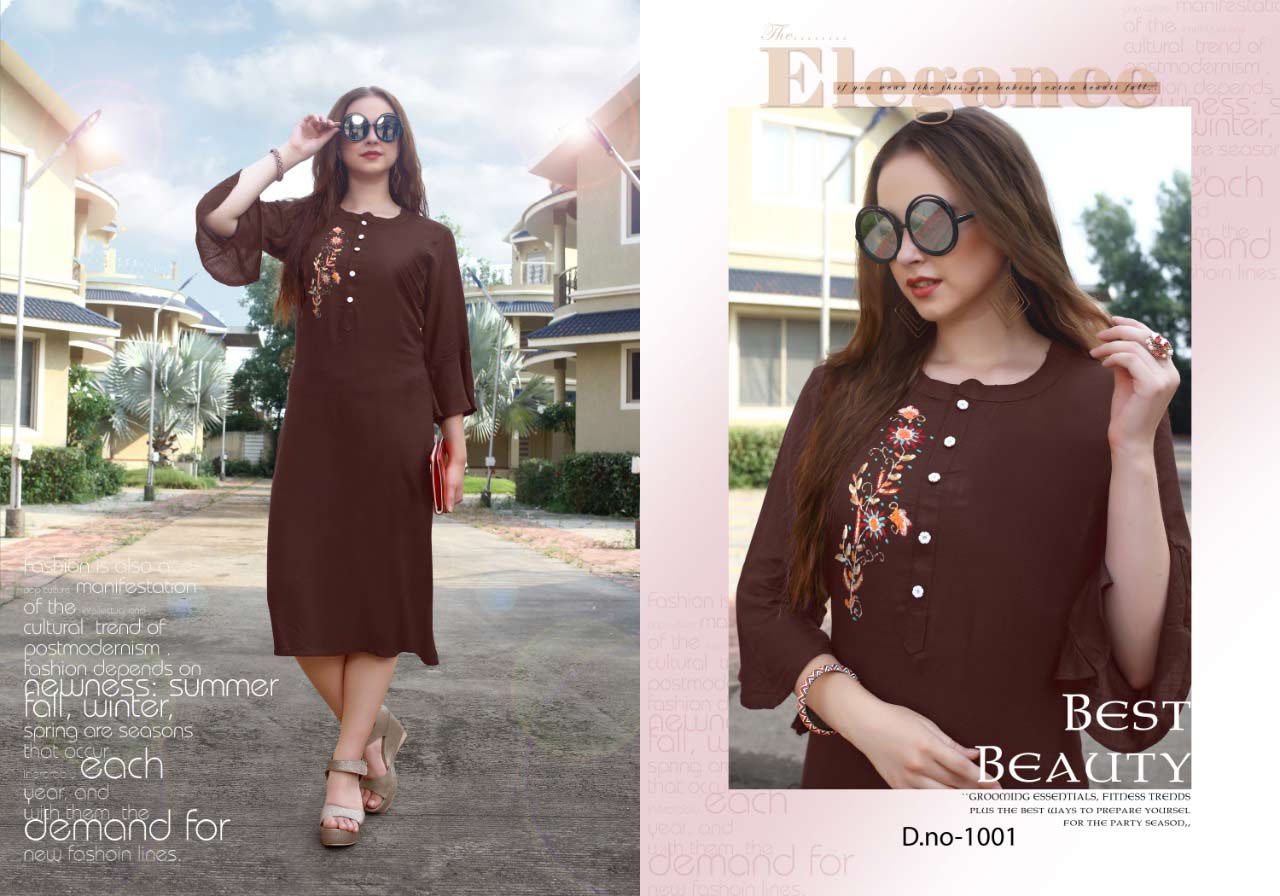 Poorvi Queen Rayon Slub Kurti Catalog Poorvi Queen Rayon Slub Kurti Catalog