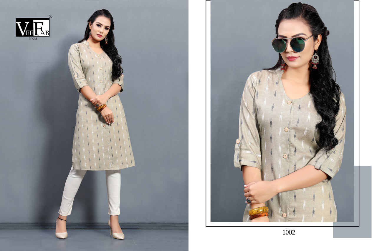 Veefab Queen Handloom Cotton Kurtis Set Veefab Queen Handloom Cotton Kurtis Set