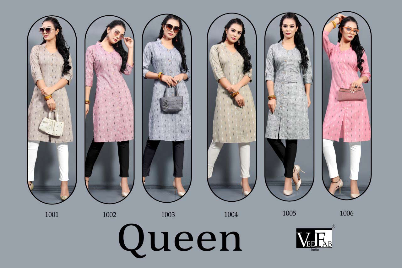 Veefab Queen Handloom Cotton Kurtis Set Veefab Queen Handloom Cotton Kurtis Set