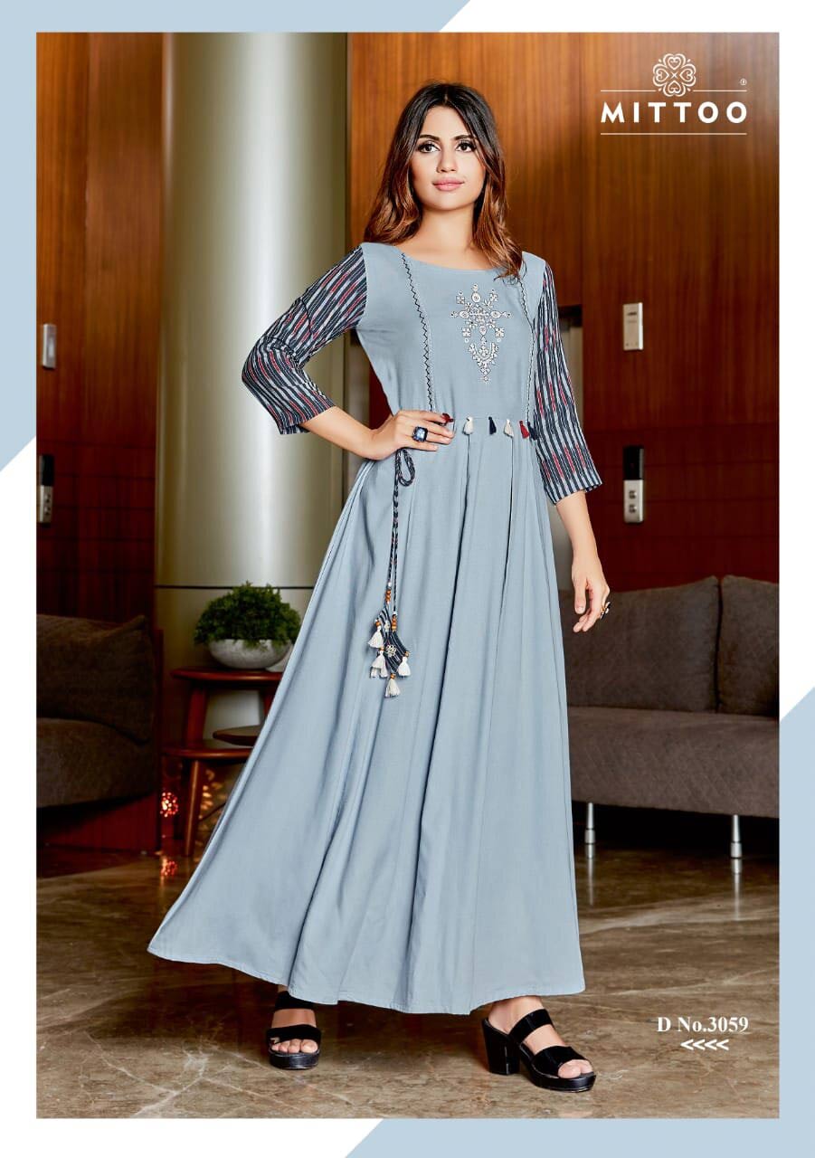 Rangat Mittoo Rayon Slub Long Kurti Manufacturer Rangat Mittoo Rayon Slub Long Kurti Manufacturer
