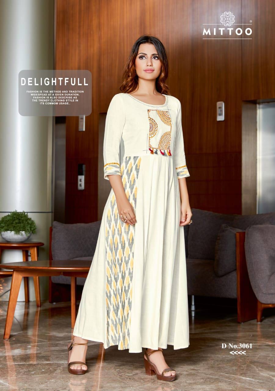 Rangat Mittoo Rayon Slub Long Kurti Manufacturer Rangat Mittoo Rayon Slub Long Kurti Manufacturer