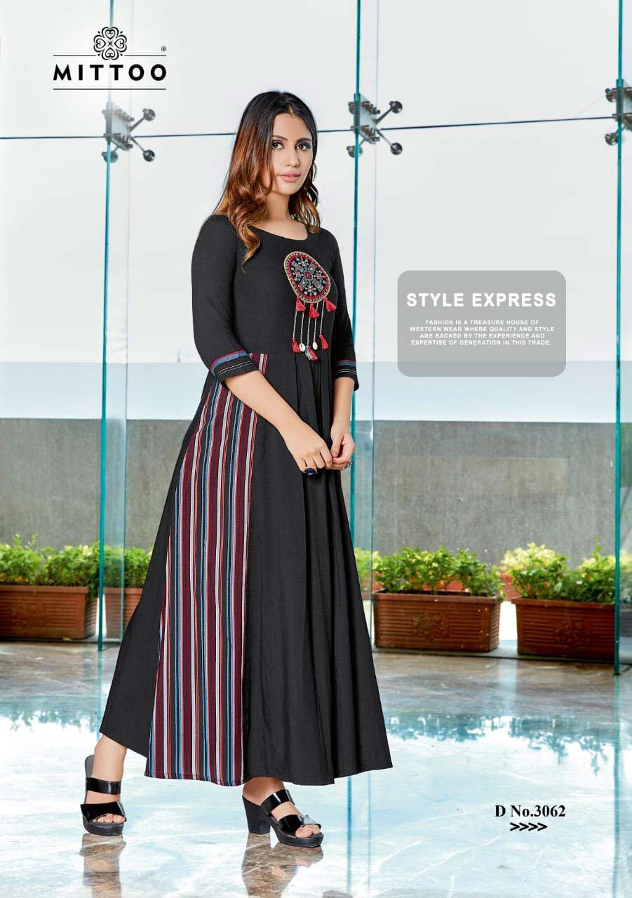 Rangat Mittoo Rayon Slub Long Kurti Manufacturer Rangat Mittoo Rayon Slub Long Kurti Manufacturer