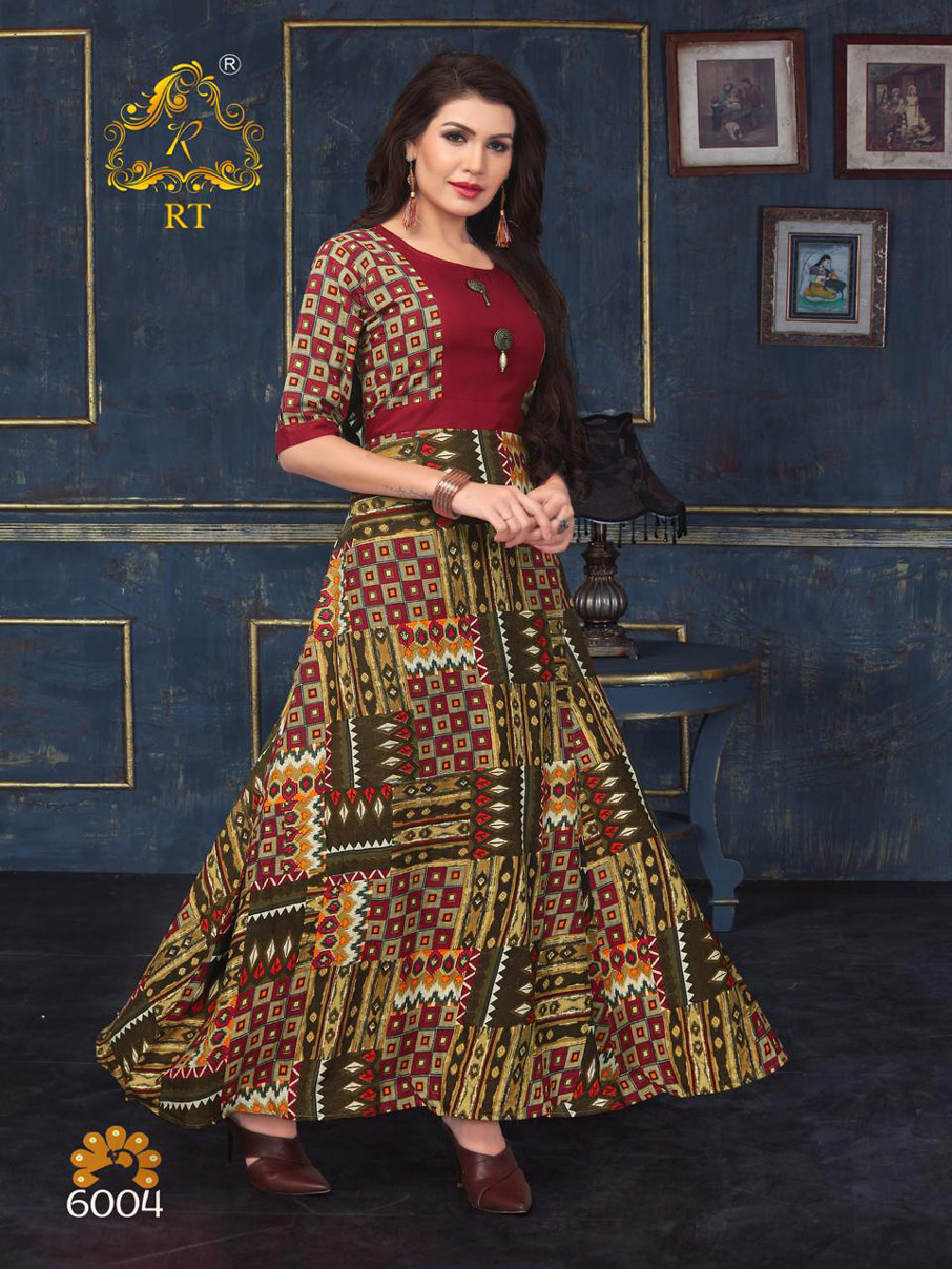 Riwaayat Rijiya Trends Flare Printed Rayon Kurti Riwaayat Rijiya Trends Flare Printed Rayon Kurti