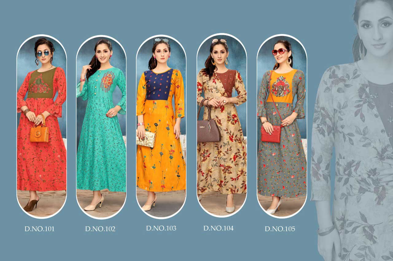 Riwaaz Rayon Print Wholesale Kurti Set Riwaaz Rayon Print Wholesale Kurti Set