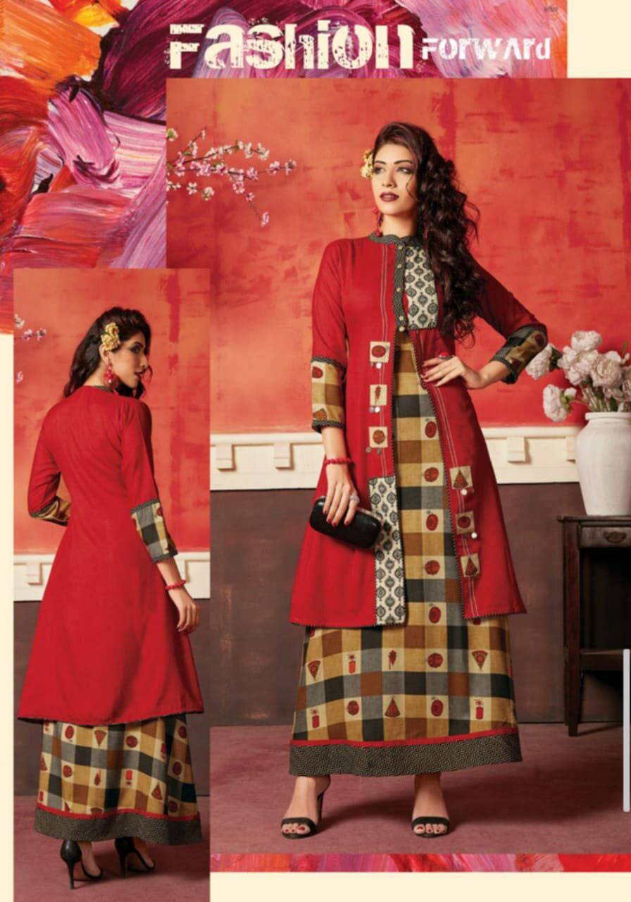 Riwaaz Morzar Design Kutchi Print Handwork Kurtis Riwaaz Morzar Design Kutchi Print Handwork Kurtis
