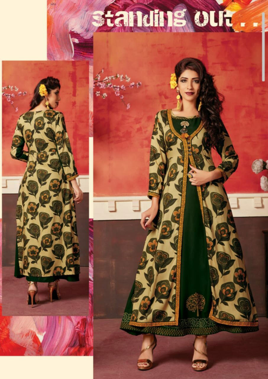 Riwaaz Morzar Design Kutchi Print Handwork Kurtis Riwaaz Morzar Design Kutchi Print Handwork Kurtis