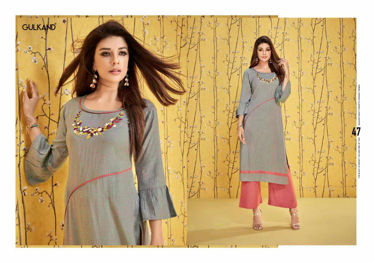 Gulkand Ruhani Two Tone Palazzo Kurti Gulkand Ruhani Two Tone Palazzo Kurti
