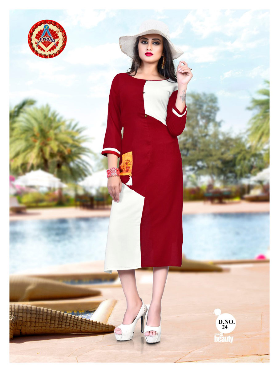Sana Krisha Print Rayon Straight Digital Wholesale Kurti Sana Krisha Print Rayon Straight Digital Wholesale Kurti