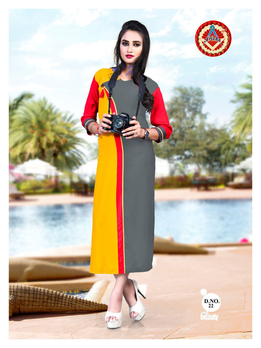Sana Krisha Print Rayon Straight Digital Wholesale Kurti Sana Krisha Print Rayon Straight Digital Wholesale Kurti