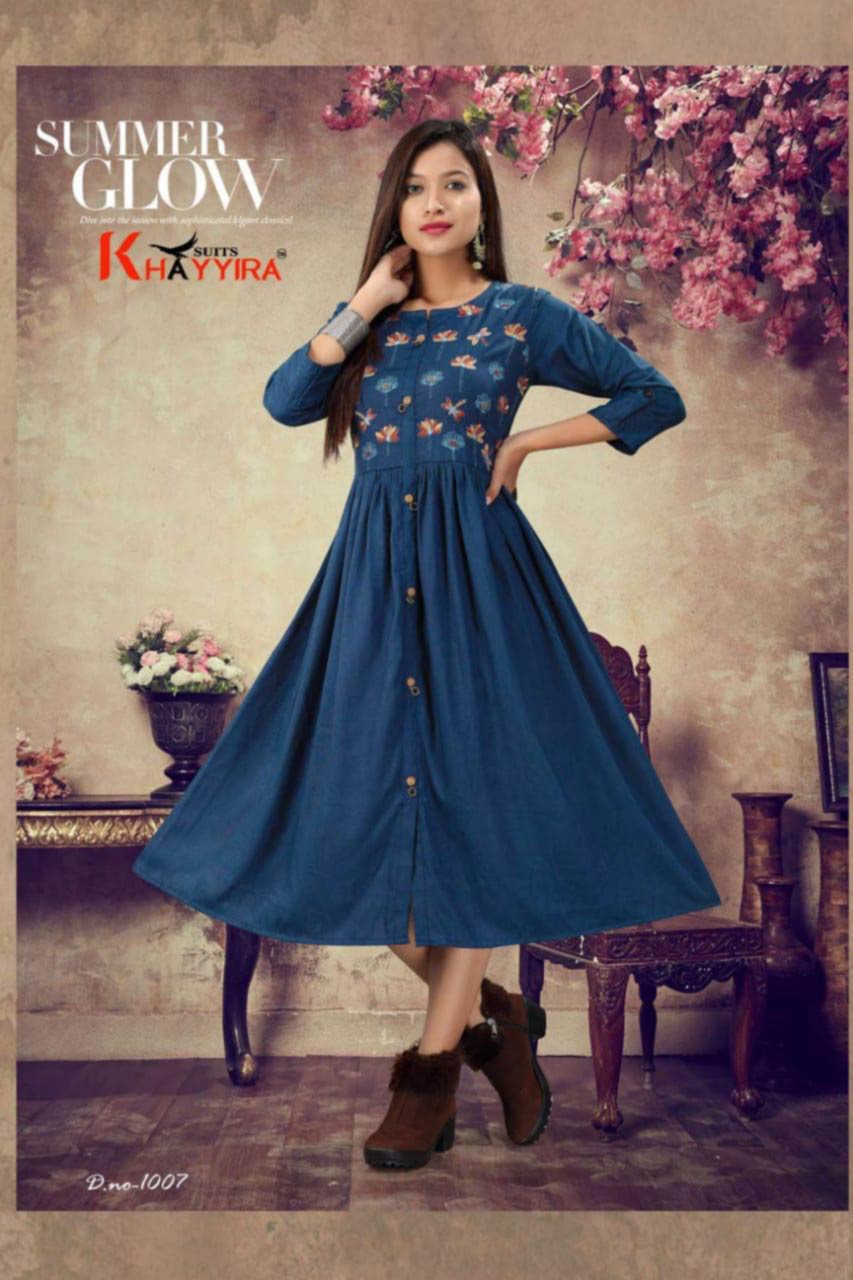 Scarlett Rayon Flair Wholesale Kurti Set Scarlett Rayon Flair Wholesale Kurti Set