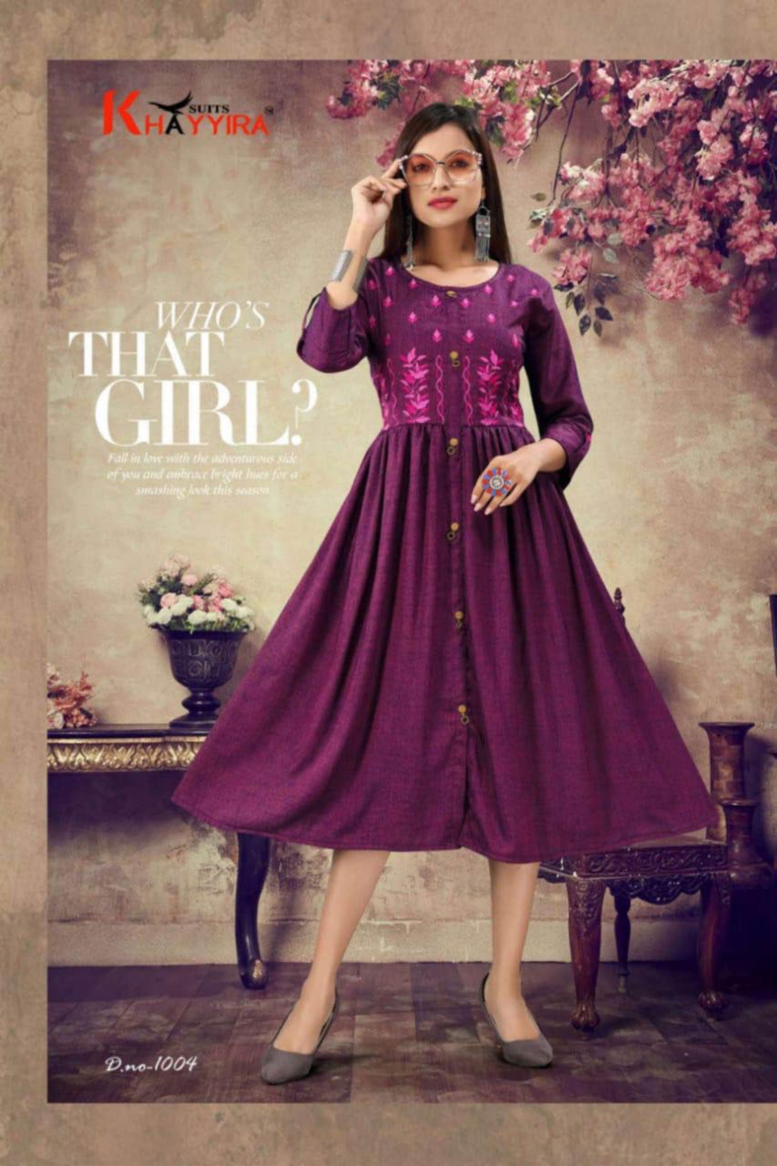Scarlett Rayon Flair Wholesale Kurti Set Scarlett Rayon Flair Wholesale Kurti Set