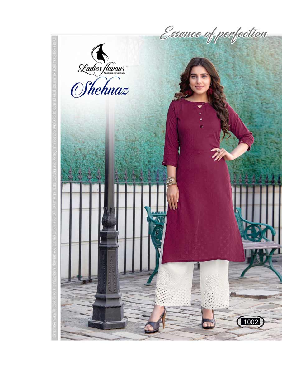Shehnaz Rayon Dobby Shifali Work Kurti Set Shehnaz Rayon Dobby Shifali Work Kurti Set