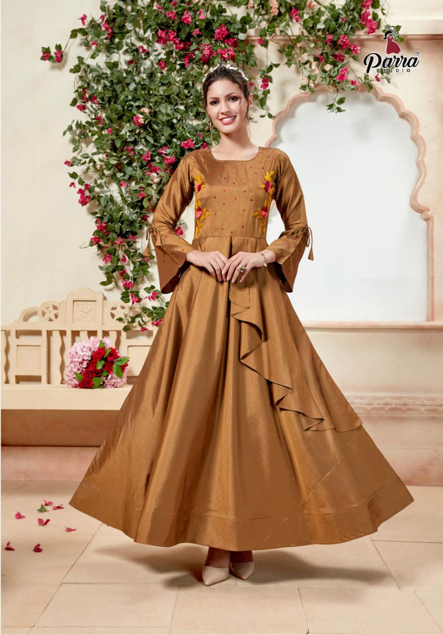 Shringar Parra Studio Silk Design Gown Manufacturer Shringar Parra Studio Silk Design Gown Manufacturer
