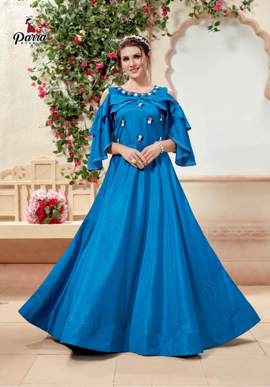Shringar Parra Studio Silk Design Gown Manufacturer Shringar Parra Studio Silk Design Gown Manufacturer