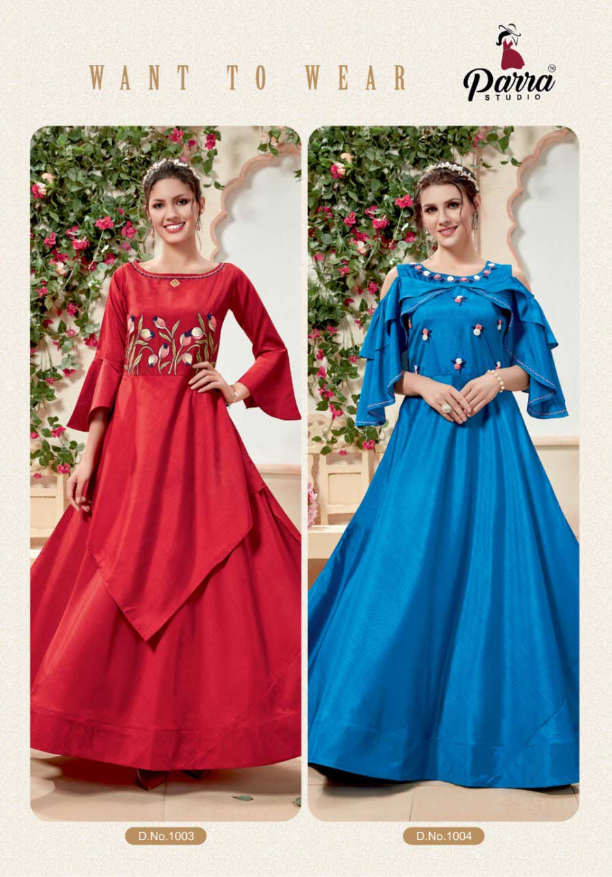 Shringar Parra Studio Silk Design Gown Manufacturer Shringar Parra Studio Silk Design Gown Manufacturer