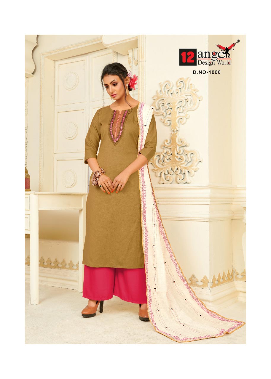 12Angel Silicone Cotton Embroidery Kurtis 12Angel Silicone Cotton Embroidery Kurtis