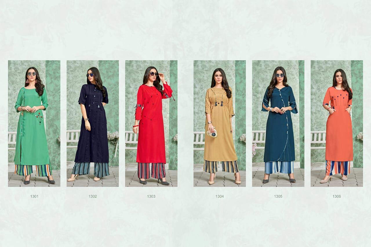 Sofia Posh Rayon Lining Palazzo Kurti Wholesaler Sofia Posh Rayon Lining Palazzo Kurti Wholesaler