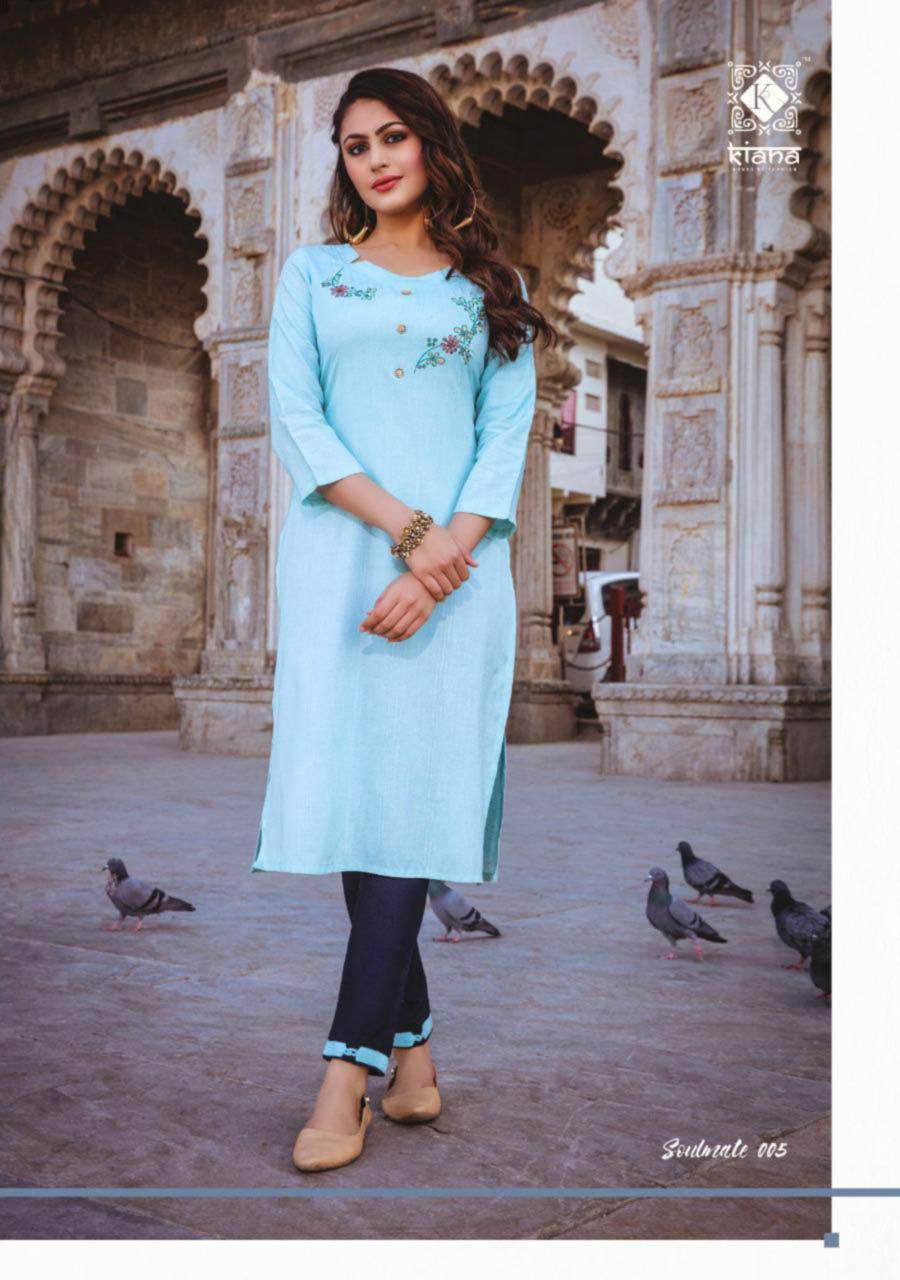 Kiana Soulmate Rayon Liner Kurti Supplier Kiana Soulmate Rayon Liner Kurti Supplier