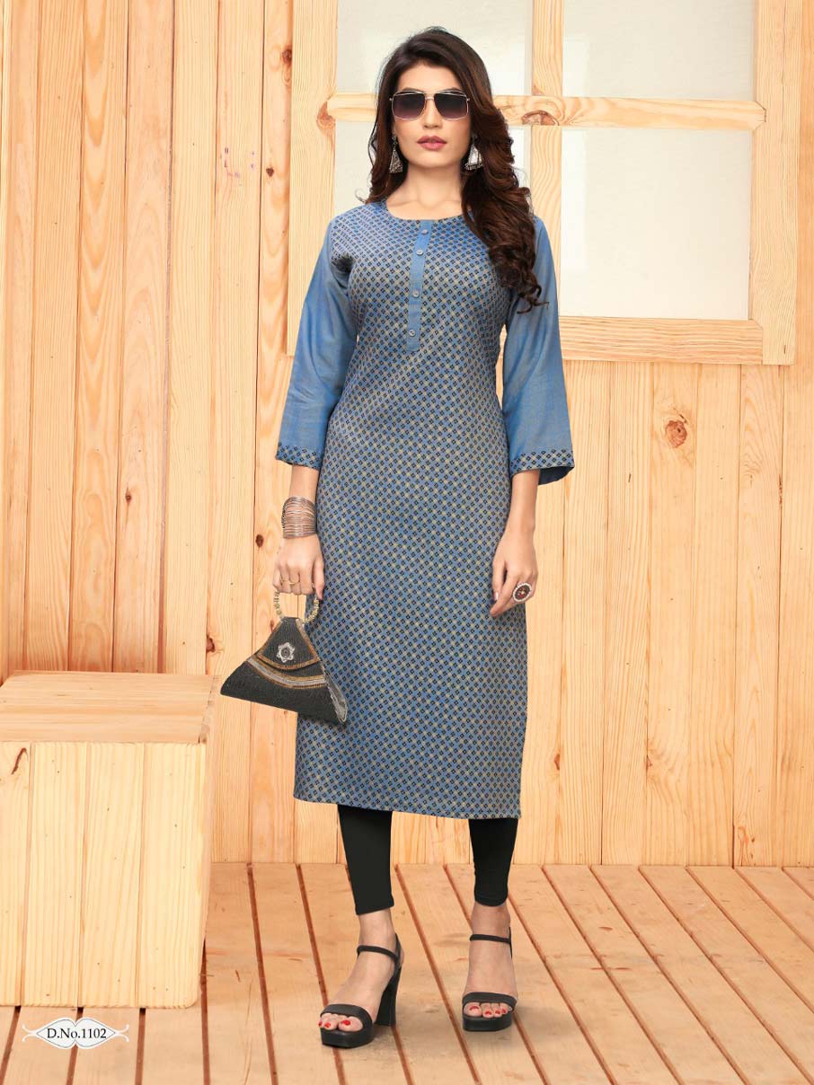 Stream Banwery Namo Slub Foil Kurti Suppliers Stream Banwery Namo Slub Foil Kurti Suppliers