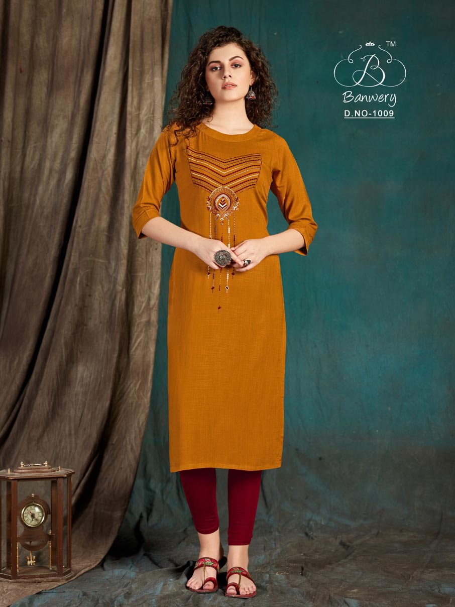 Taapsee Rayon Embroidery Work Kurti Set Taapsee Rayon Embroidery Work Kurti Set