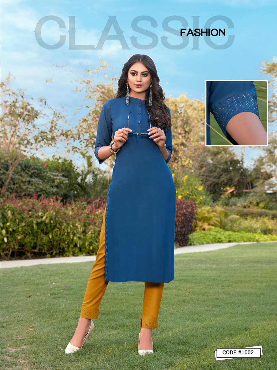 Taj Handwork Pant Style Kurtis Catalog Taj Handwork Pant Style Kurtis Catalog
