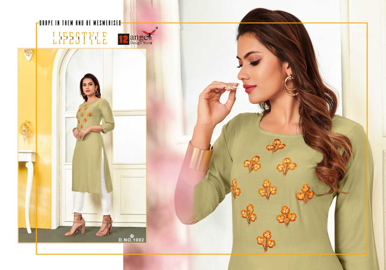 Tiktok Rayon Embroidery Wholesale Kurti Set Tiktok Rayon Embroidery Wholesale Kurti Set