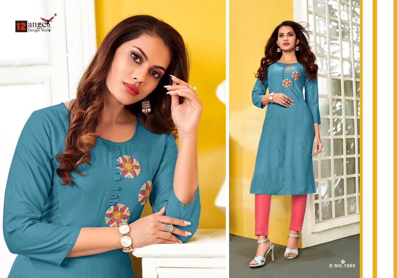 Tiktok Rayon Embroidery Wholesale Kurti Set Tiktok Rayon Embroidery Wholesale Kurti Set