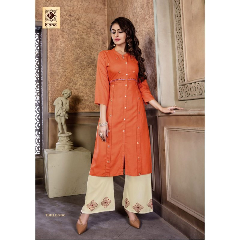 Timeless Kiana Designer Embroidery Kurtis Set Timeless Kiana Designer Embroidery Kurtis Set