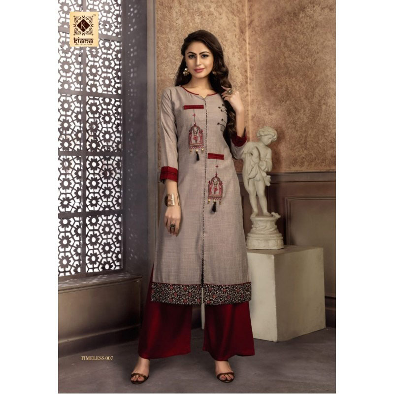 Timeless Kiana Designer Embroidery Kurtis Set Timeless Kiana Designer Embroidery Kurtis Set