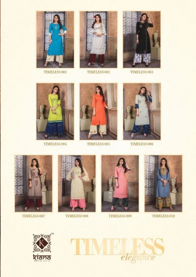Timeless Kiana Designer Embroidery Kurtis Set Timeless Kiana Designer Embroidery Kurtis Set