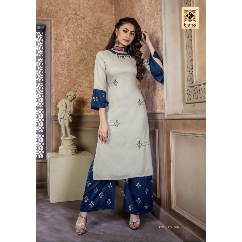 Timeless Kiana Designer Embroidery Kurtis Set Timeless Kiana Designer Embroidery Kurtis Set