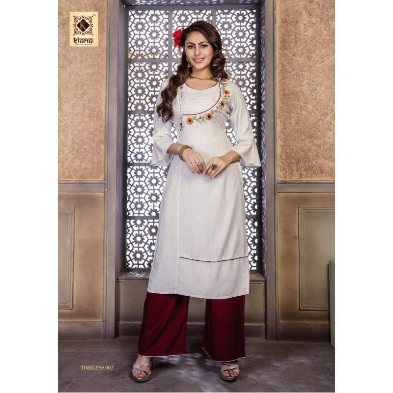 Timeless Kiana Designer Embroidery Kurtis Set Timeless Kiana Designer Embroidery Kurtis Set