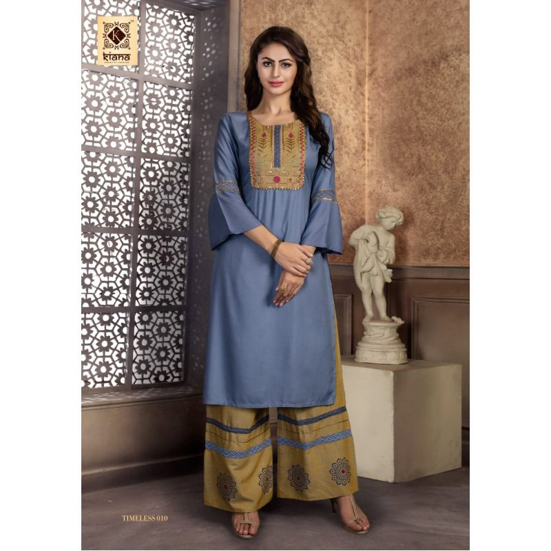 Timeless Kiana Designer Embroidery Kurtis Set Timeless Kiana Designer Embroidery Kurtis Set