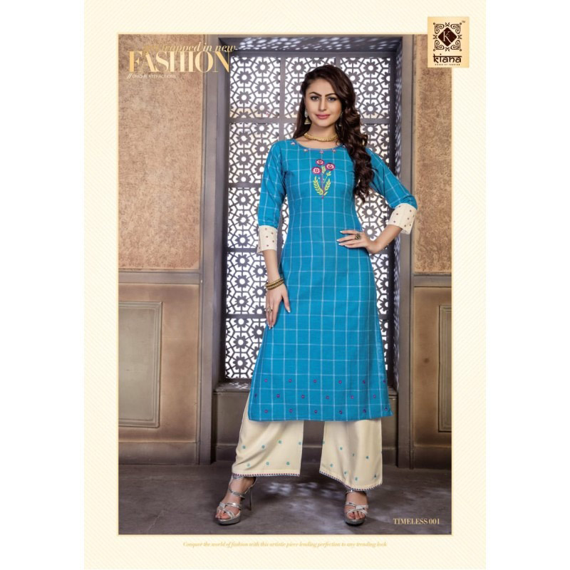 Timeless Kiana Designer Embroidery Kurtis Set Timeless Kiana Designer Embroidery Kurtis Set