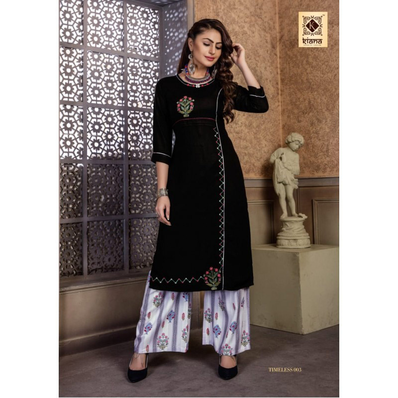 Timeless Kiana Designer Embroidery Kurtis Set Timeless Kiana Designer Embroidery Kurtis Set