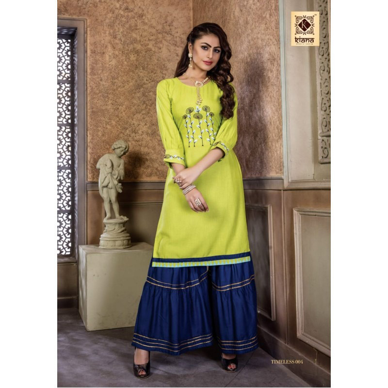Timeless Kiana Designer Embroidery Kurtis Set Timeless Kiana Designer Embroidery Kurtis Set