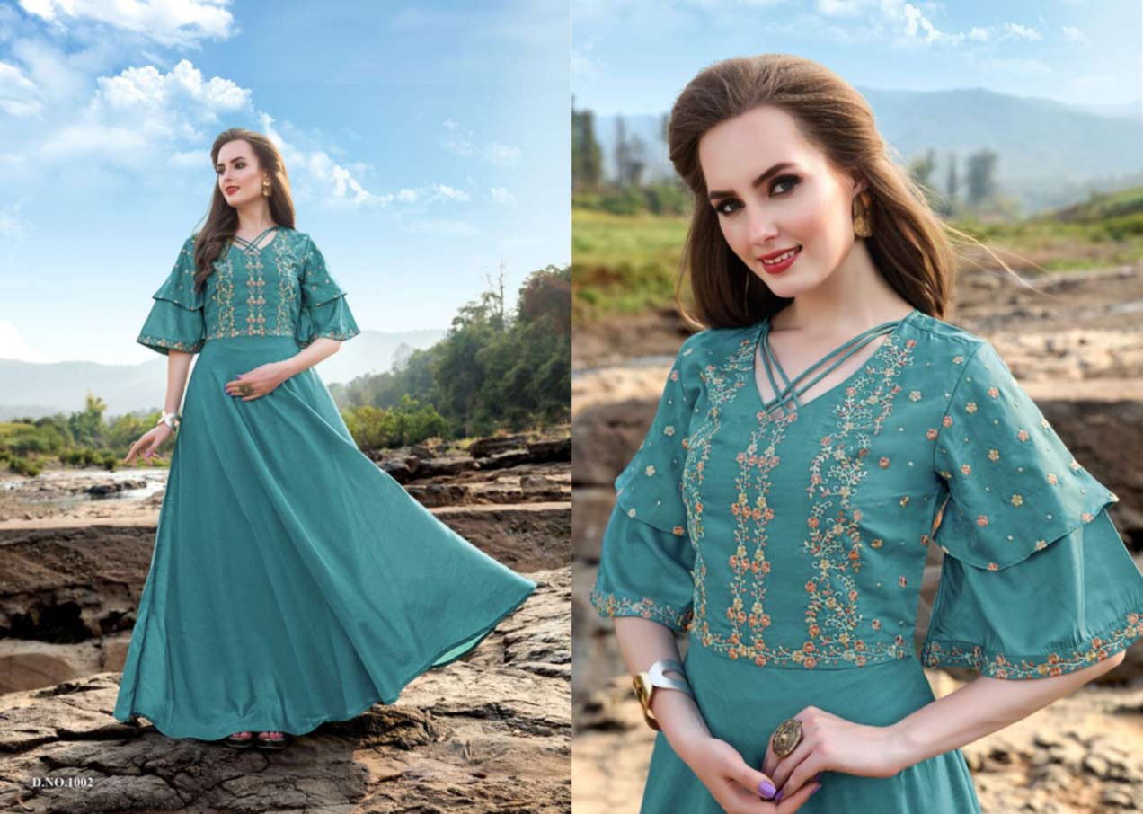 Tradition Jupiter Silk Anarkali Kurtis Catalog Tradition Jupiter Silk Anarkali Kurtis Catalog