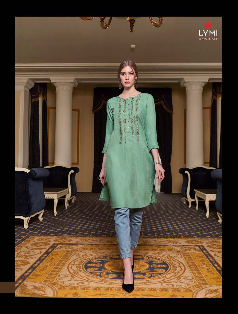 Lymi Vibrant Rayon Slub Wholesale Kurti Lymi Vibrant Rayon Slub Wholesale Kurti