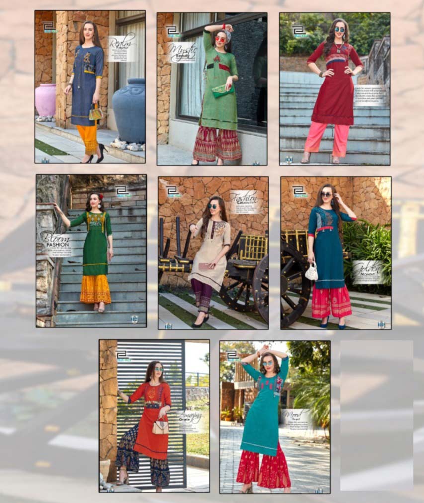 Walkway-x Foil Print Kurtis Catalog Set Walkway-x Foil Print Kurtis Catalog Set