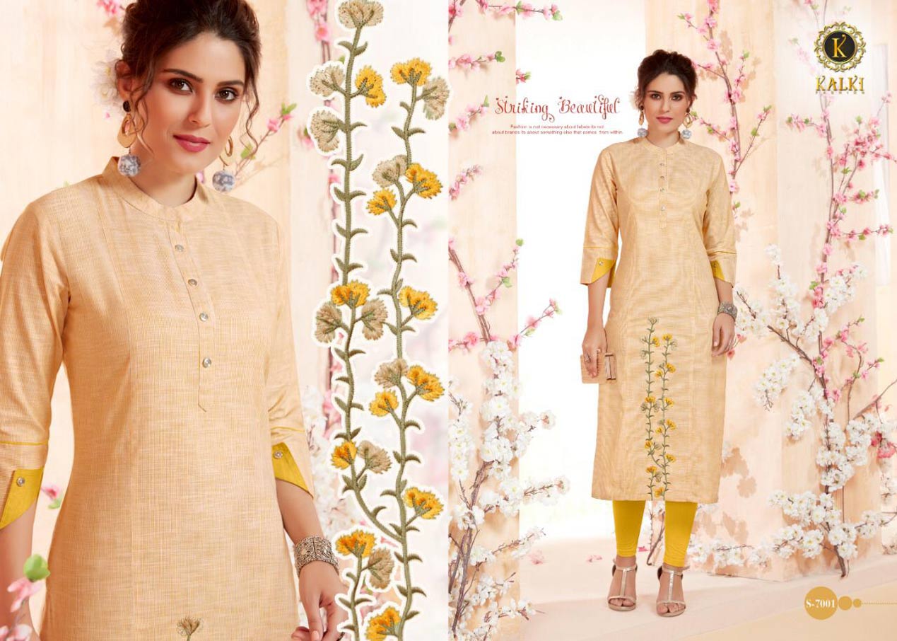 Womaniya Kalki Fashion Cotton Handwork Kurti Catalog Womaniya Kalki Fashion Cotton Handwork Kurti Catalog
